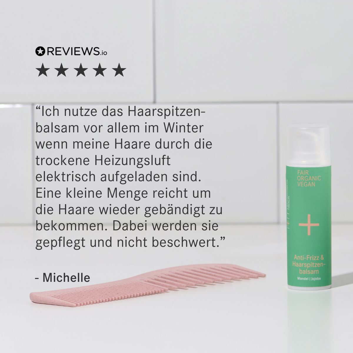 Anti-Frizz & Haarspitzenbalsam von i+m Naturkosmetik