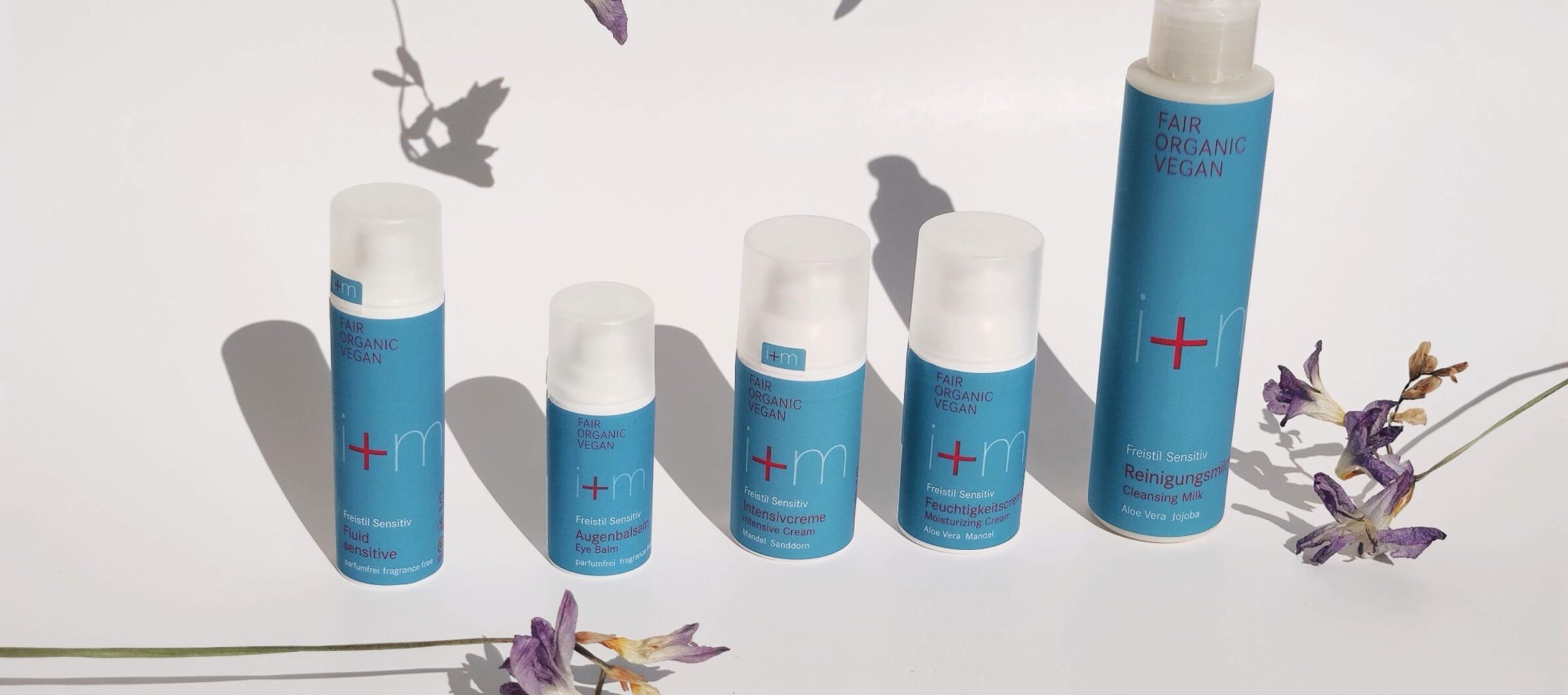Pflege für sensible Haut von i+m NATURKOSMETIK BERLIN