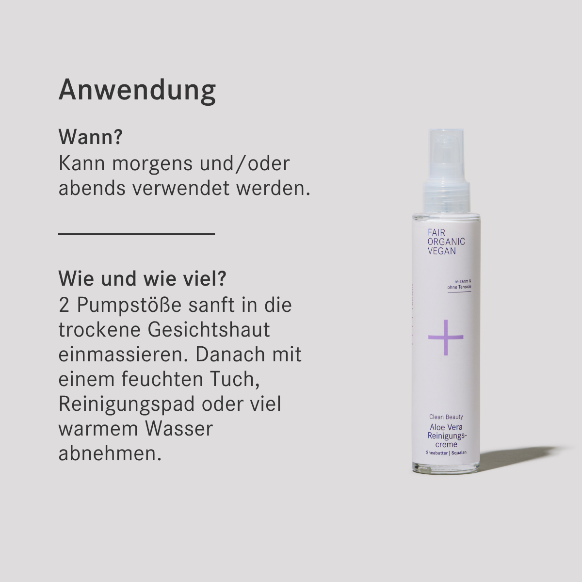 Clean Beauty Aloe Vera Reinigungscreme von i+m Naturkosmetik