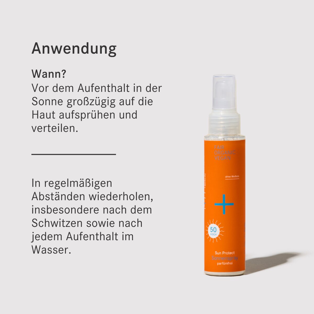 Sonnenspray LSF 50 von i+m Naturkosmetik