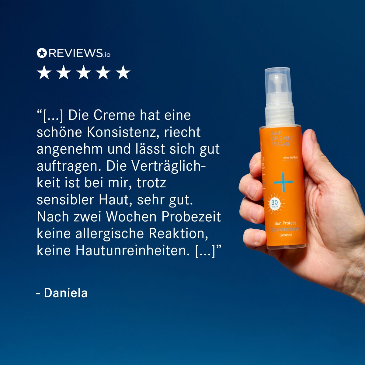 Sonnencreme Gesicht LSF30 von i+m Naturkosmetik