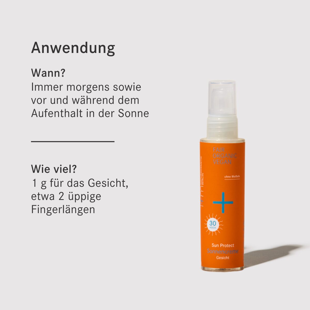 Sonnencreme Gesicht LSF30 von i+m Naturkosmetik