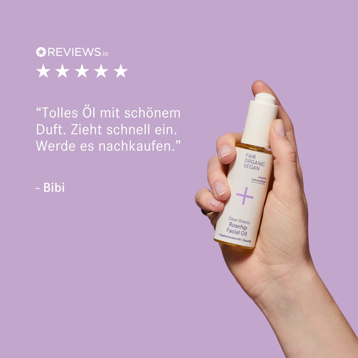 Clean Beauty Rosehip Facial Oil von i+m Naturkosmetik