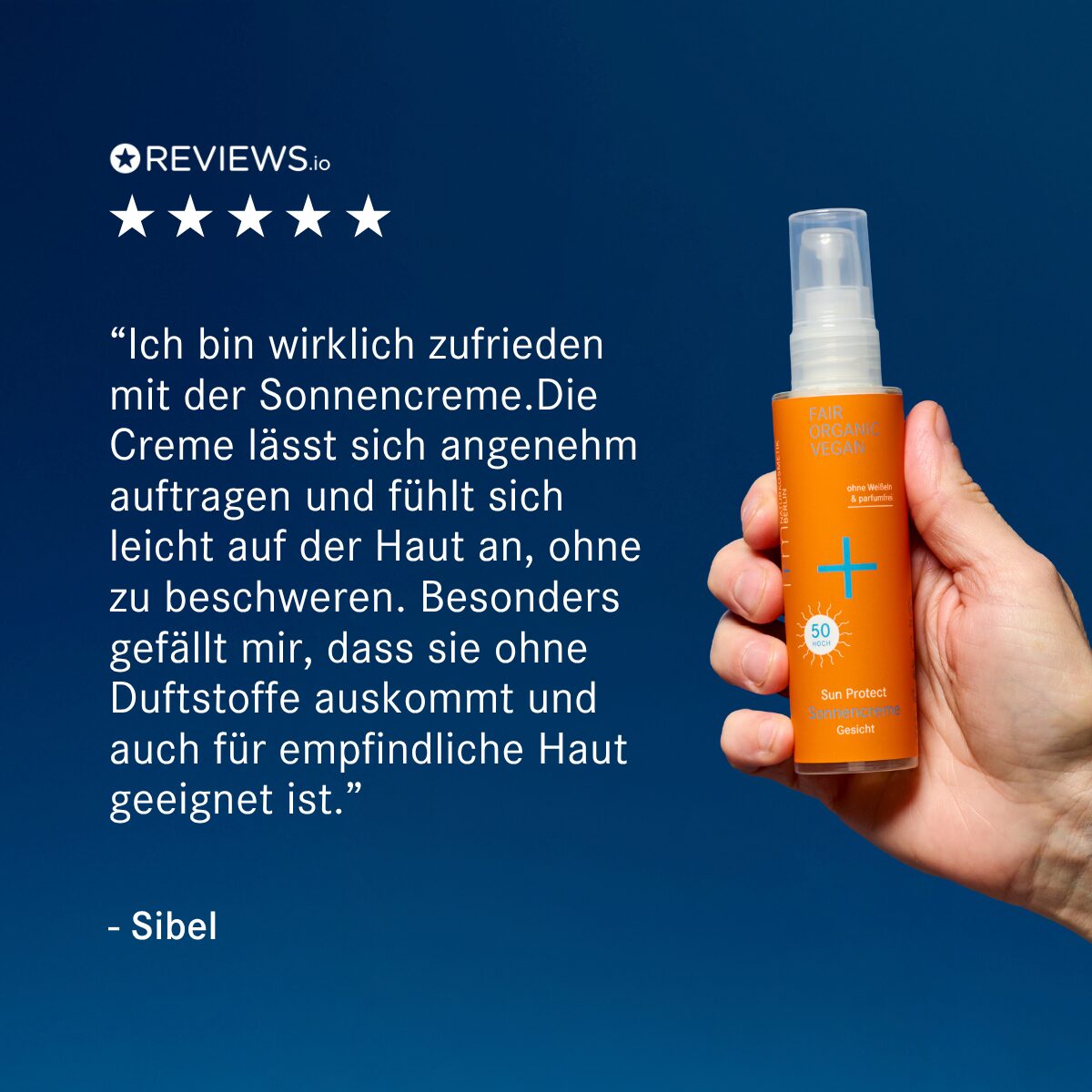 Sonnencreme Gesicht LSF 50 von i+m Naturkosmetik