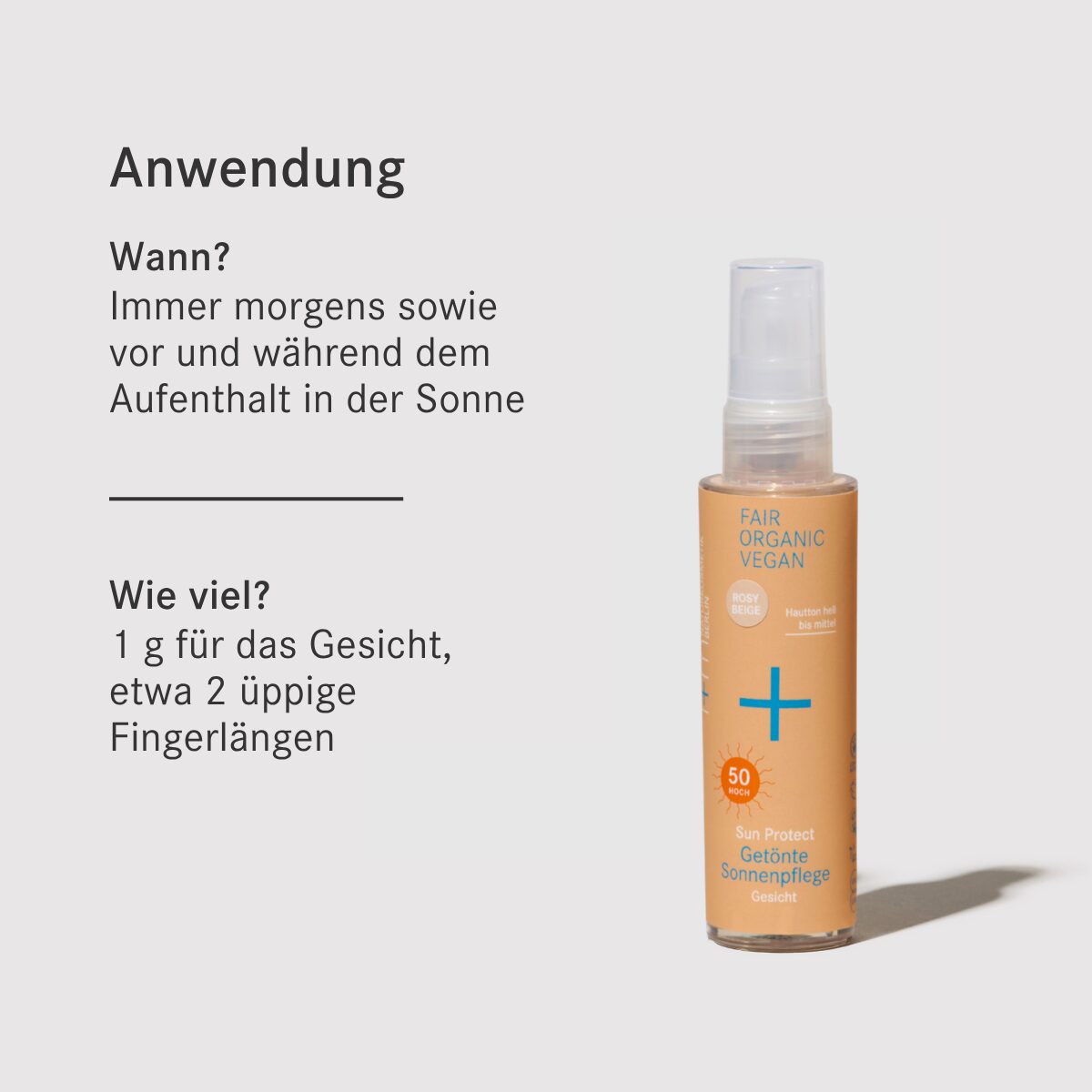 Getönte Sonnenpflege Rosy Beige von i+m Naturkosmetik
