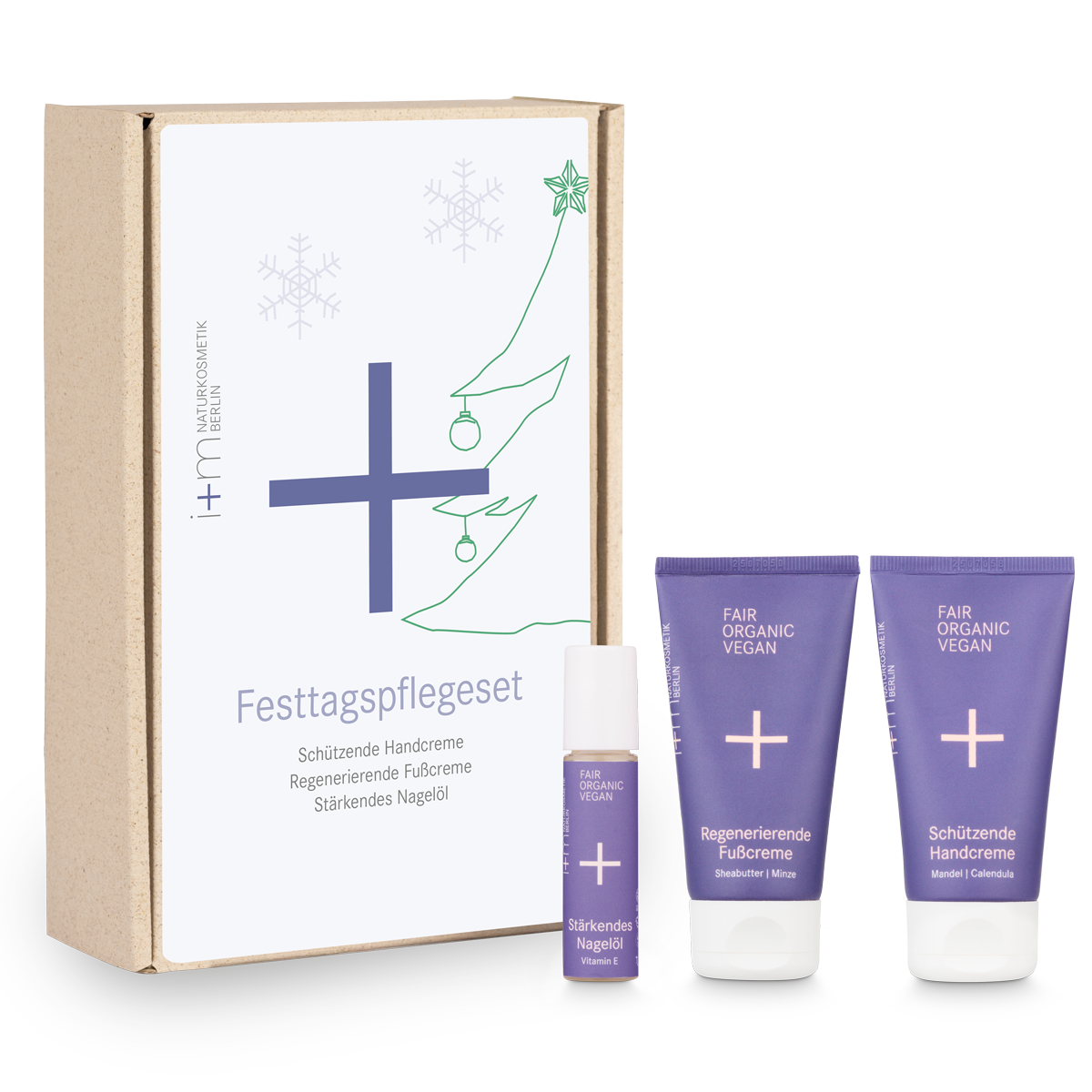 Festtagspflegeset von i+m Naturkosmetik Berlin
