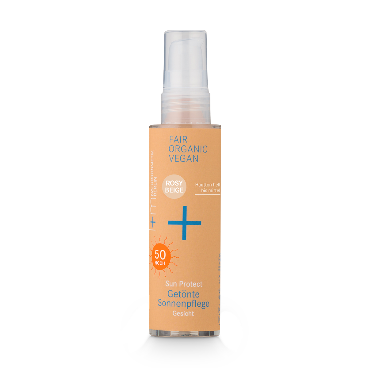 Sun Protect - Getönte Sonnenpflege Gesicht 50 Rosy Beige von i+m Naturkosmetik Berlin