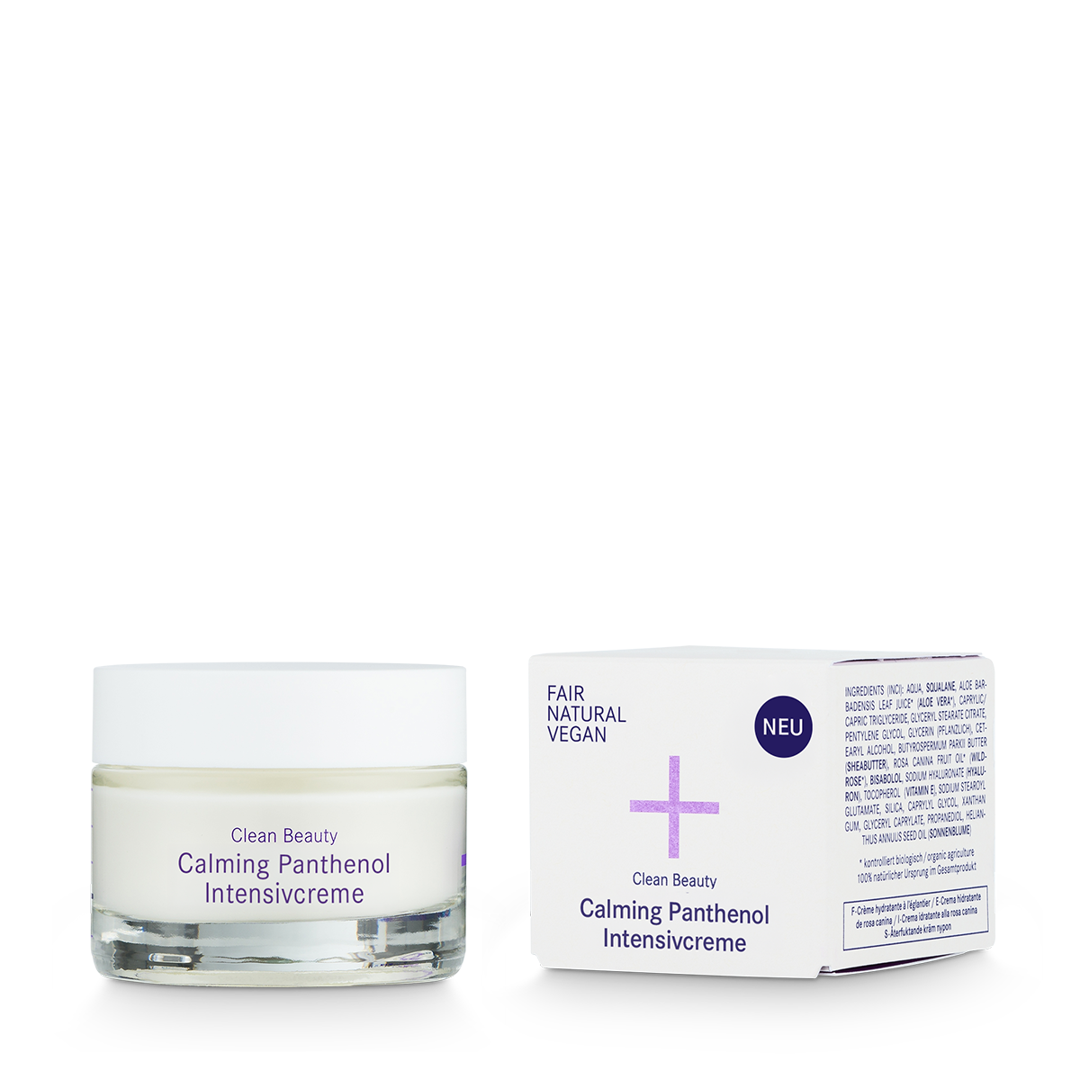 Clean Beauty Calming Panthenol Intensivcreme von i+m Naturkosmetik Berlin