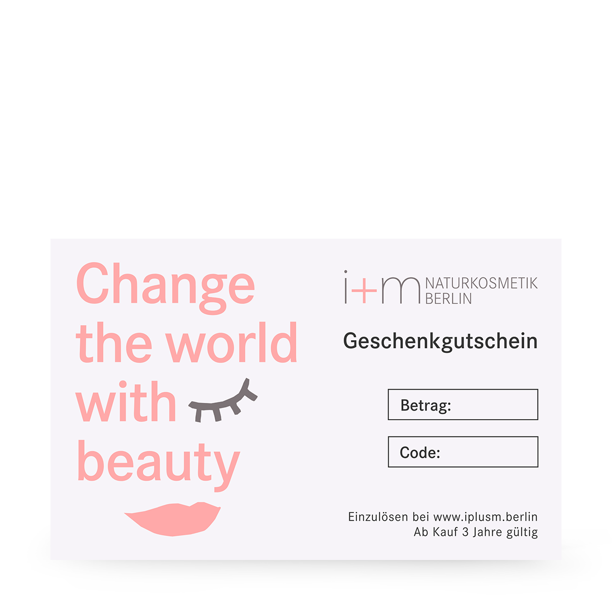 Geschenkgutschein i+m Naturkosmetik Berlin